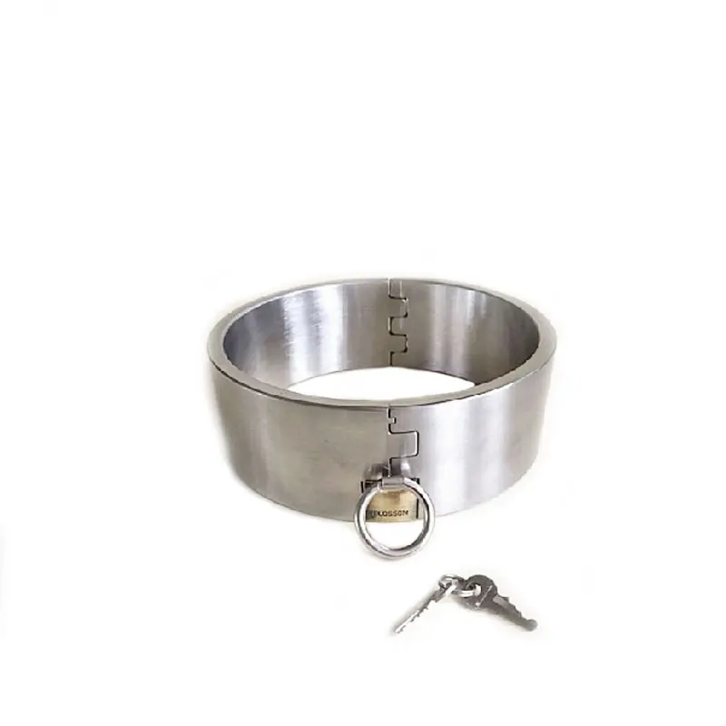 5cm High 1.2kg Bondage Collar Stainless Steel Sex Collars Super Weight Slave Dog Collar Sex Toys for Couples Adult Game