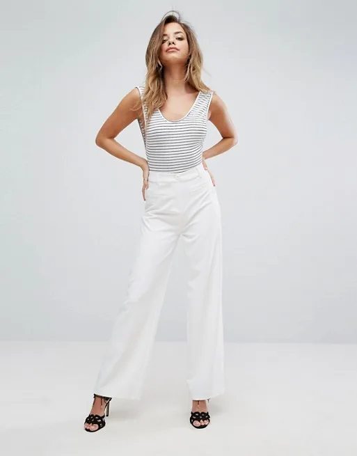 KY bodysuit women shapers Scoop neck Dropped armhole Press-stud fastening underneath Low back Stripe Plunge Side body shaper