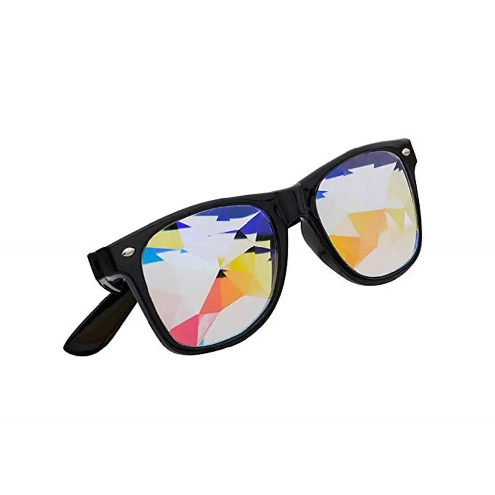 Wholesale Black/Red/White Kaleidoscope Glasses, Rainbow Prism - For Music Festivals, LED Light shows, EDM