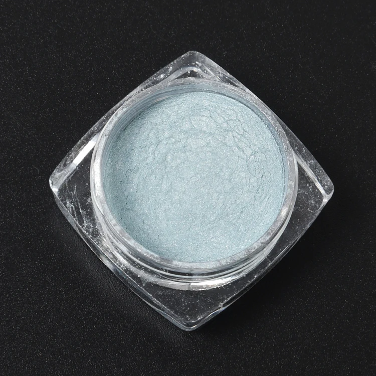 High quality 6 colors cat eye powder pearl glitter colored chrome mirror nails pigment powder chrome nails