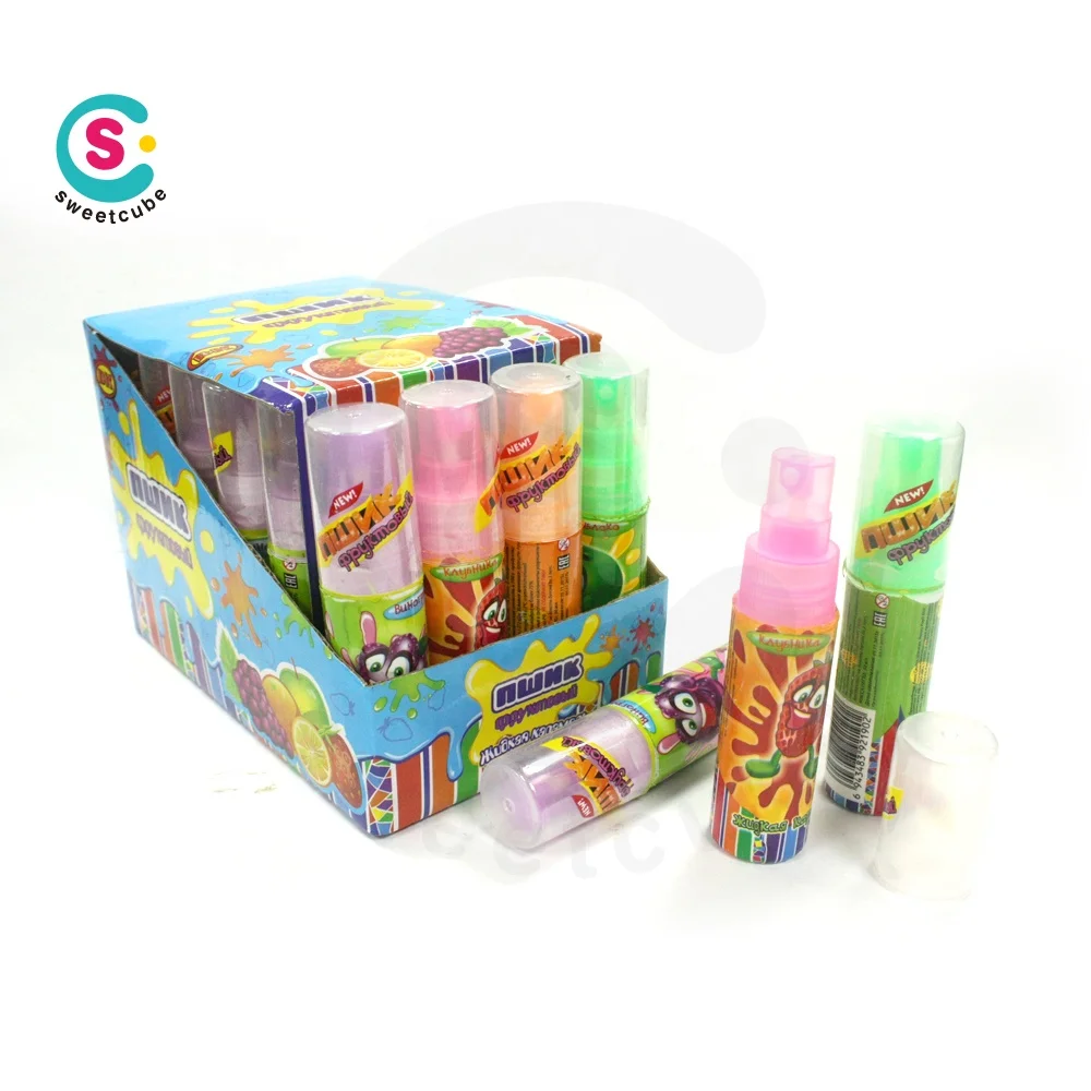 hotsale hahal shape banana sour Liquid spray candy