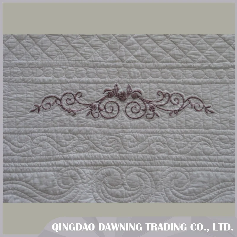 embroidery products factory direct sale cheap cotton bedding quilts Cotton coverlet