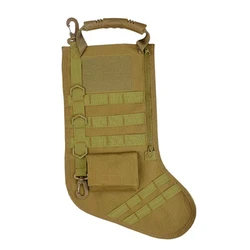 Practical Outdoor Tool Storage Bag Outdoor Camping Christmas Stocking,Tactical Christmas Stocking Molle Military Desert Woodland