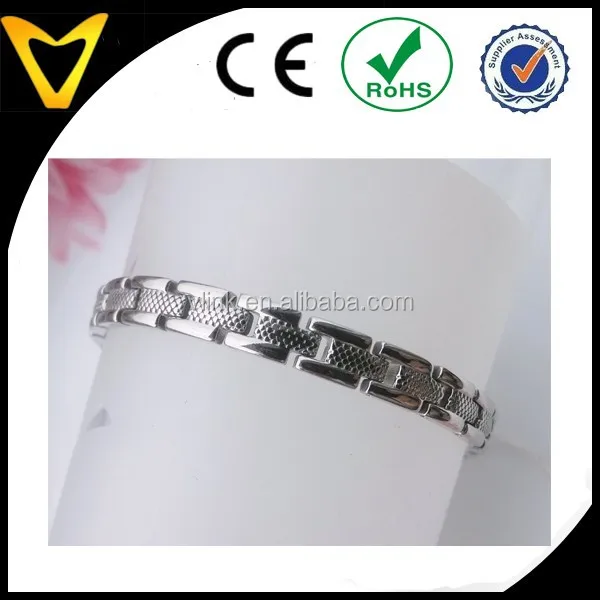 Personalized Stainless Steel OEM fashion link bead design bracelet Heavy stainless steel bracelet man hand bracelet