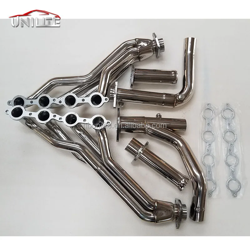 Chevy Silverado/Suburban/Tahoe, GMC Sierra/Yukon 2007-2014 4.8L/5.3L/6.0L/6.2L Stainless Steel Long Tube Headers & Y Pipe
