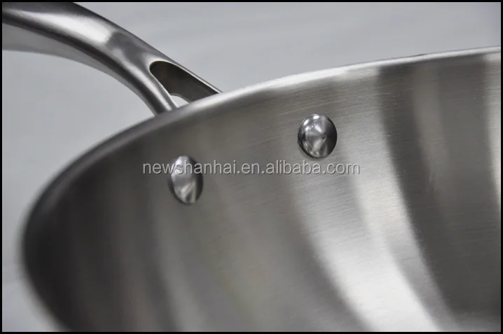 Manufacturer kitchen induction cooker Chinese five-layer wok copper core wok