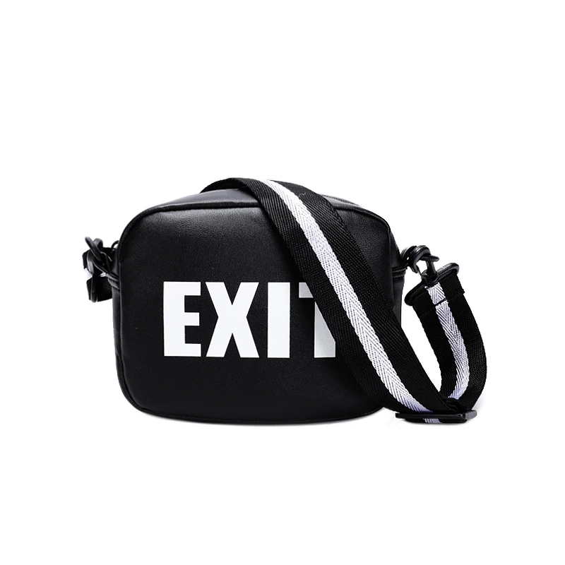 
Custom Letter Sports Casual Small PU Leather Handbag Women Ladies Messenger Bag Shoulder Bag With Wide Shoulder Strap 