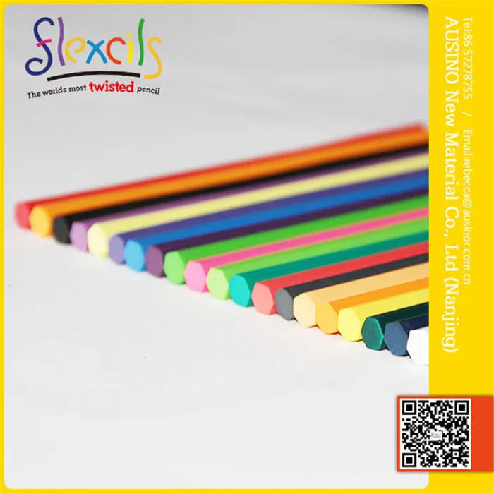 FLEXCILS длительный срок службы ручной чистым гексагональных радуги цветной карандаш