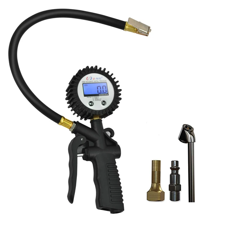 Digital Tire Inflator Pressure Gauge LCD Tyre Inflator Gauge
