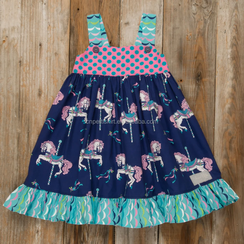 Hot fashion 2024 new arrival designer one piece party dress cheap high quality wholesale boutique baby clothes elegant dress