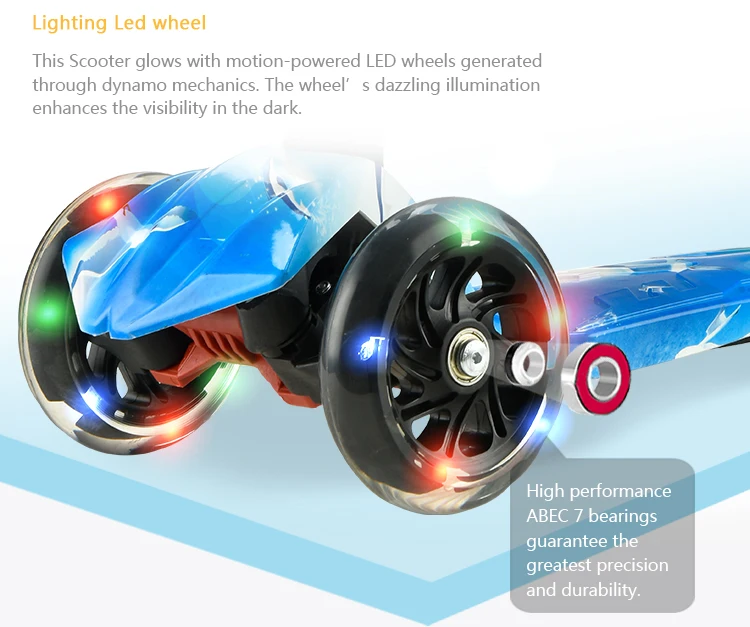 Chinese child tri kick scooter/baby stroller with low price wholesale with printing