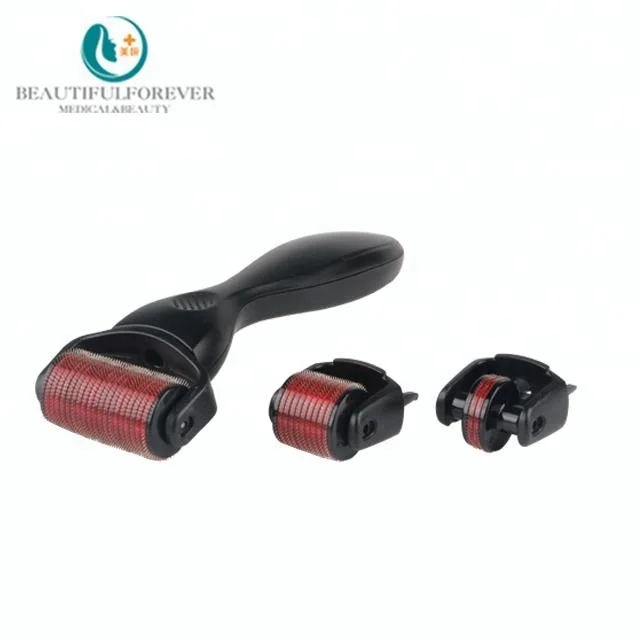 Microneedling Scar Removal Skin Rejuvenation Treatment Replaceable 3 in 1 Dermaroller Kit