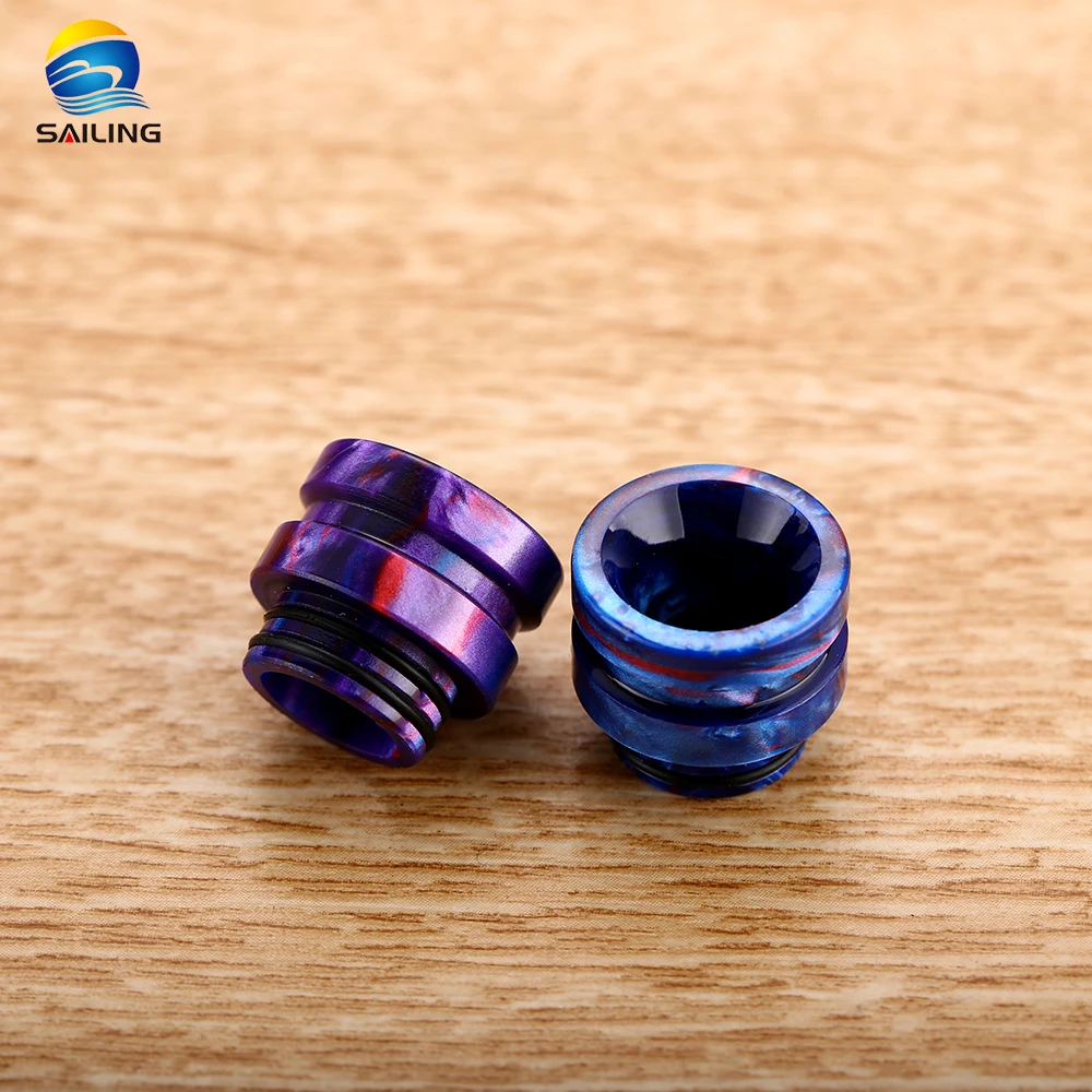 Wholesale Multicolored SS Gilding And Epoxy Resin 810 Drip Tips