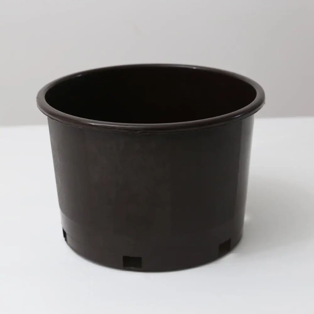 Hydroponics wholesale Round Black Plastic Pots for Flower Garden Vegetable or Tree