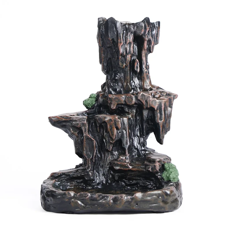APHACATOP creative resins waterfall backflow incense burner  home dector cone incense holder