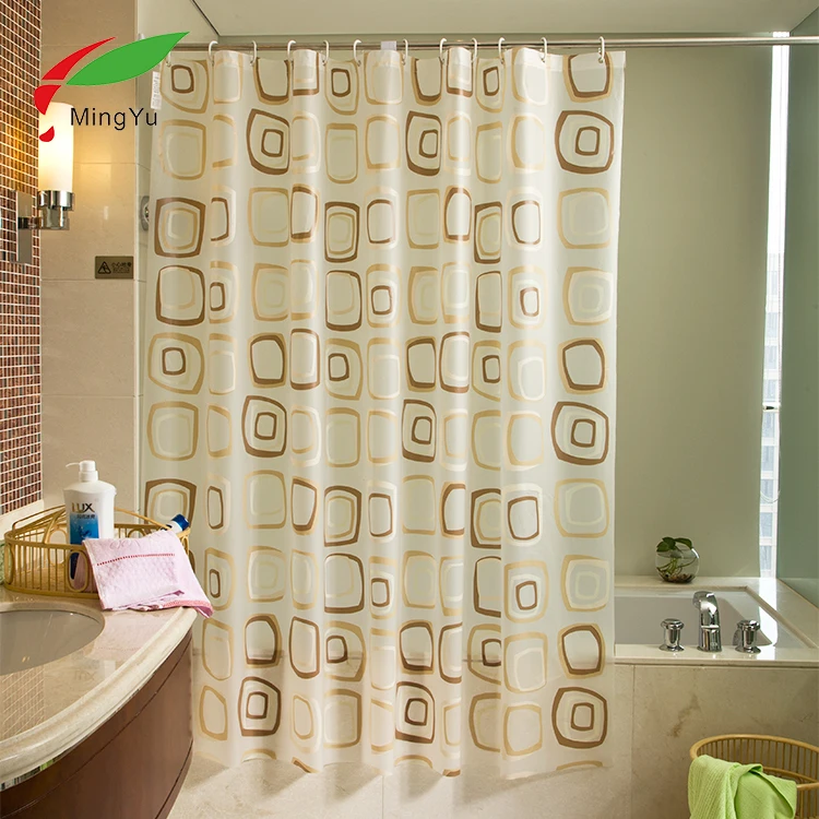 
Chinese Custom Shower Curtain PEVA Bath Curtain 