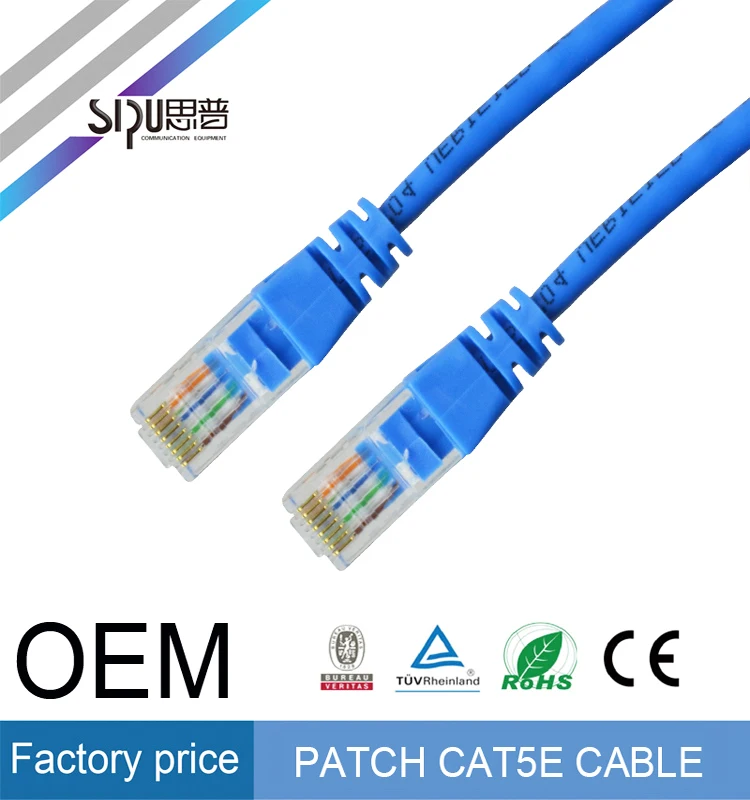 SIPU оптовая 7*0.12 ОСО 1 м 4 пары utp кабель cat5e абсолютно лучшая цена патч-кордов