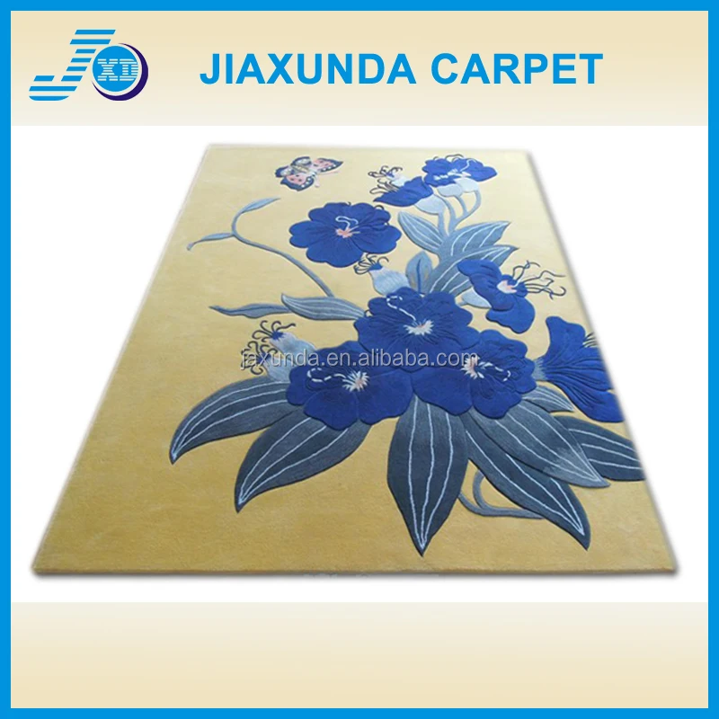 100% New zealand wool rug hand tufted carpet for floor