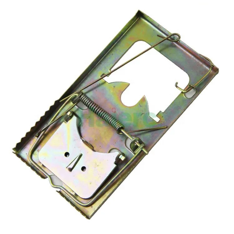 Wholesale metal mousetrap powerful spring snap trap for small mice rats rodent catching