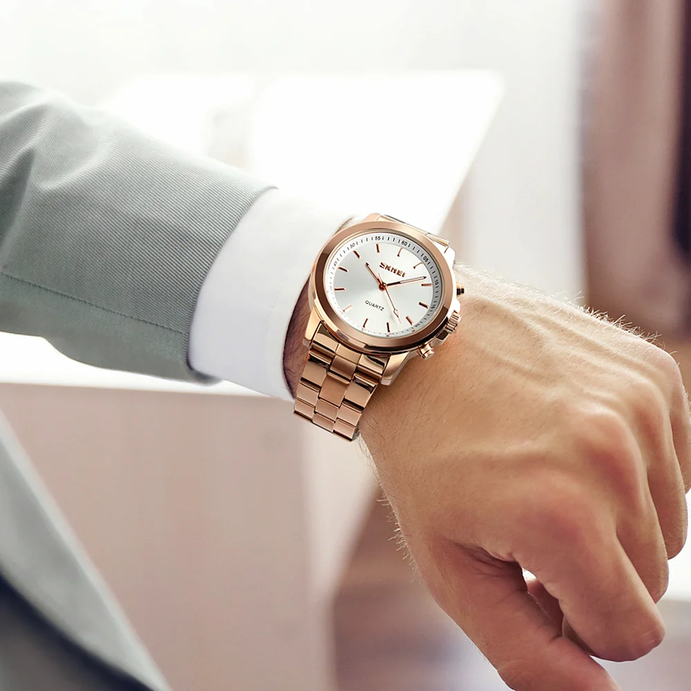 men smart watch analog quartz hybrid smartwatch call message notification