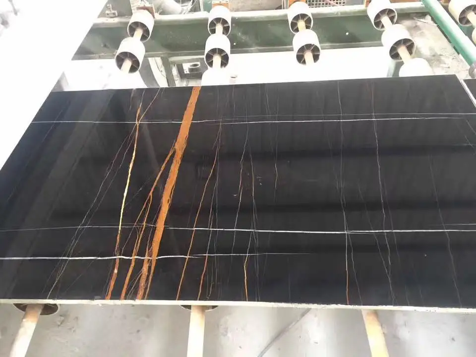 High Quality Tunisia Noir Aziza Marble Slabs