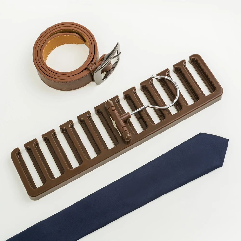 
10 pcs Plastic Tie and Belt Organizer Hanger 