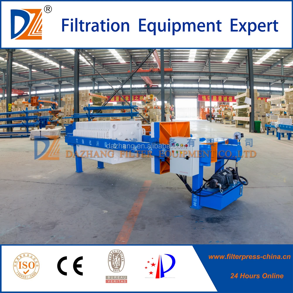 Hydraulic Chamber Filter Press for ceramic sludge treatment/wastewater treatment