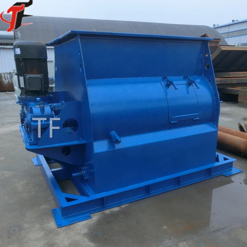 Biaxial Agravic Mortar Twin Shafts Cement Powder Paddle Mixer