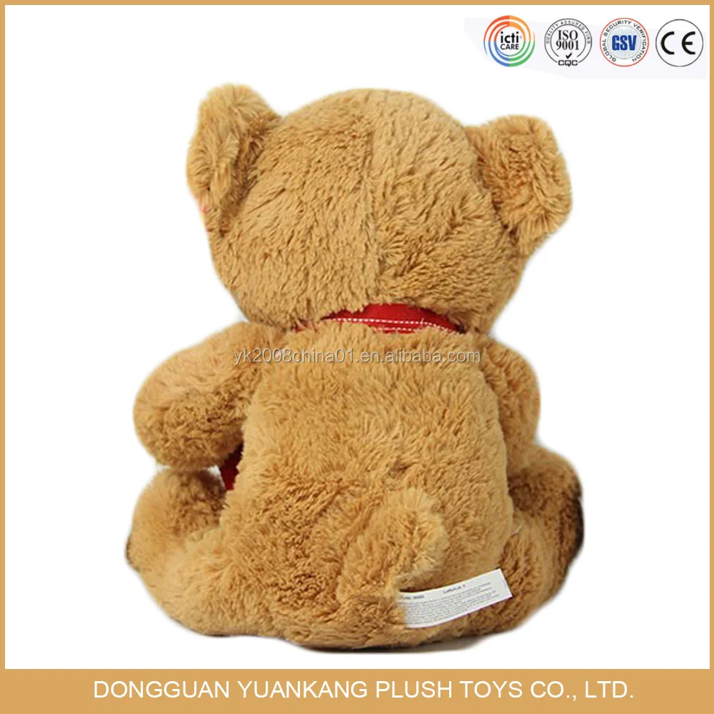 Оптовая продажа, милый мягкий белый и коричневый плюшевый подарок на день Святого Валентина, игрушка, мягкий плюшевый мишка тедди
