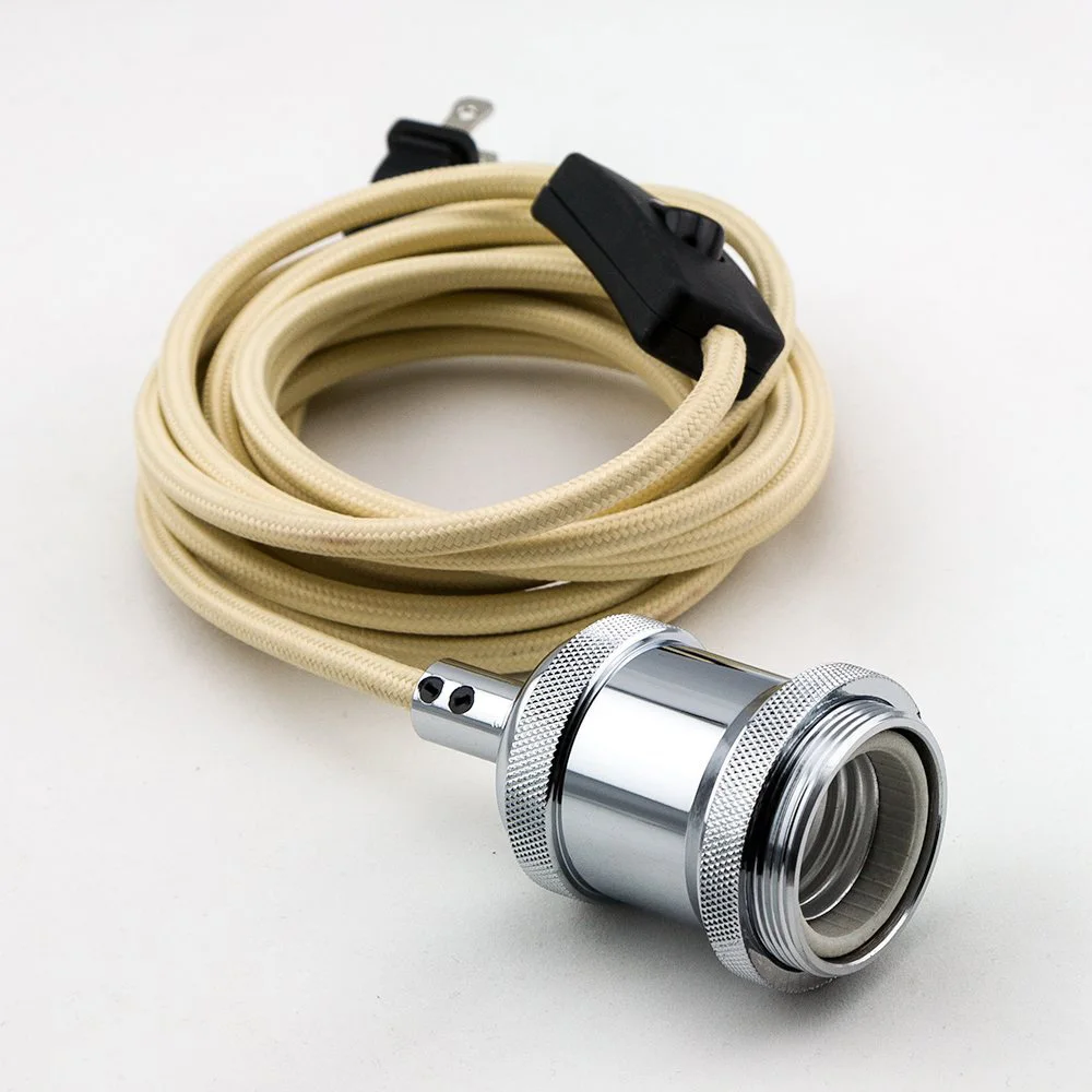 Vintage Aluminum Lamp Holder Copper E26/ E27 for Edison bulb/ LED Lights Installing