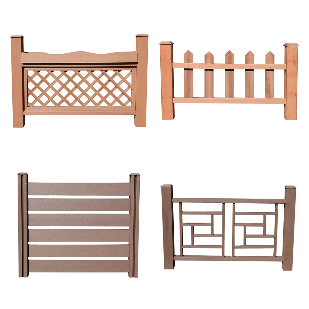 Feeling Dog House Garden Yard Fence Cheap Natural WPC Poland 50*14mm Outdoor Fence 7 Regular Colors for Choice 14mm Greentiger