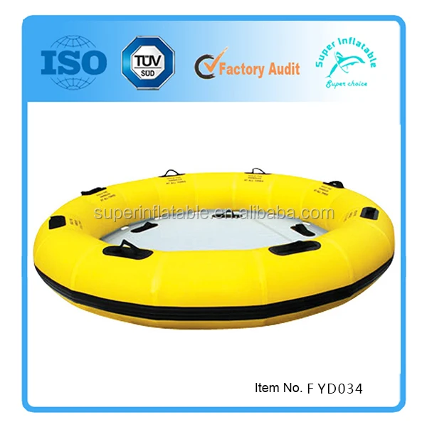 Custom 4-6 Person Heavy duty Inflatable water park ride wave surf round tube