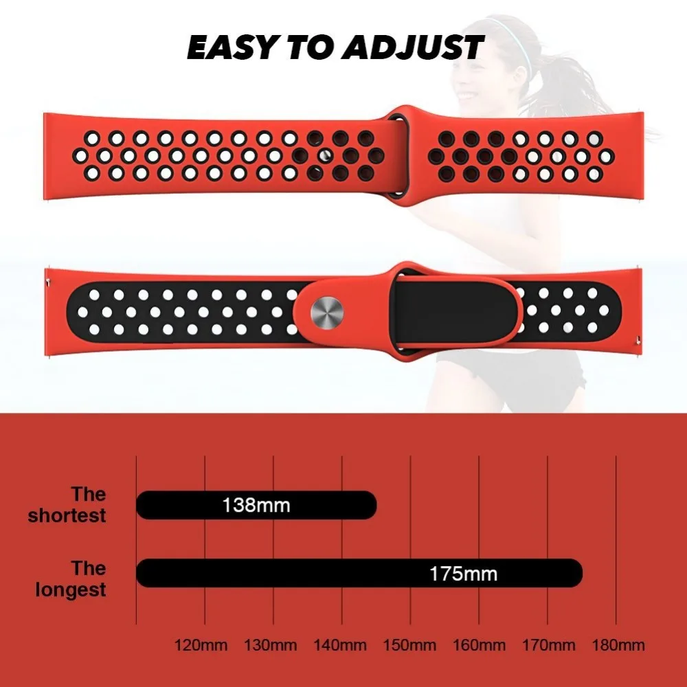 Wholesale Double Sport Rubber Watch Replacement Band Silicone Bracelet Wristband for Fitbit Versa Smart FItness Bands