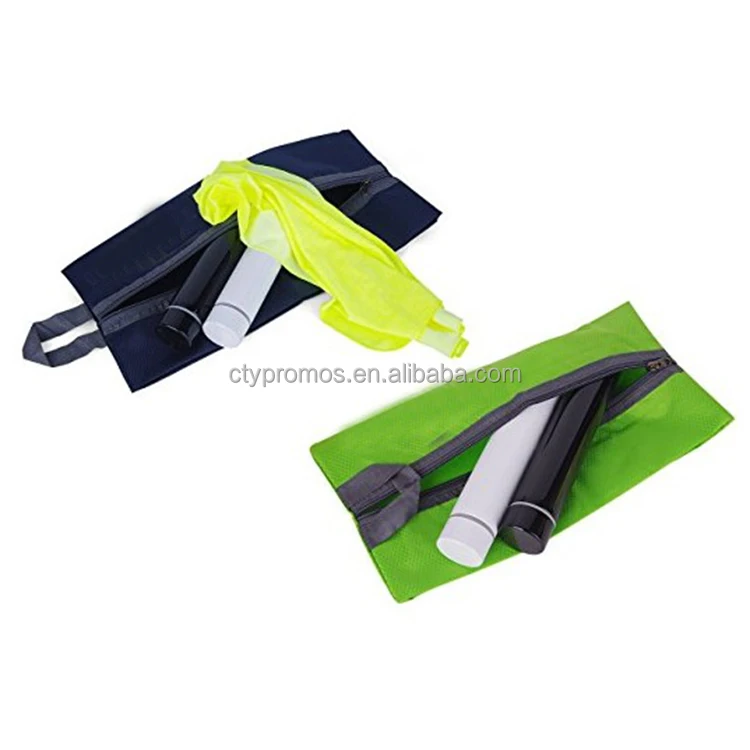 Multicolor Portable Travel Gym Shoe Storage Organizer Bag With Zipper