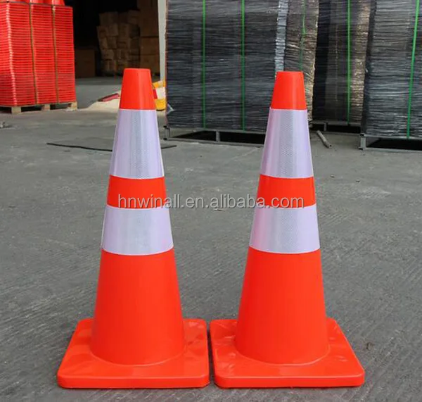 High reflective 900mm PVC safety road traffic warning cones