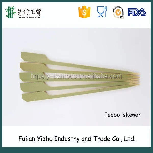 1 Bag Barbecues Bamboo Stick Bbq Steak Wooden Meat Vegetable Skewer