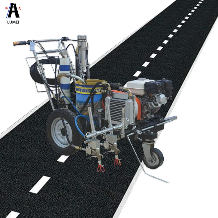 piston-type normal temperature hand-push  road marking machine