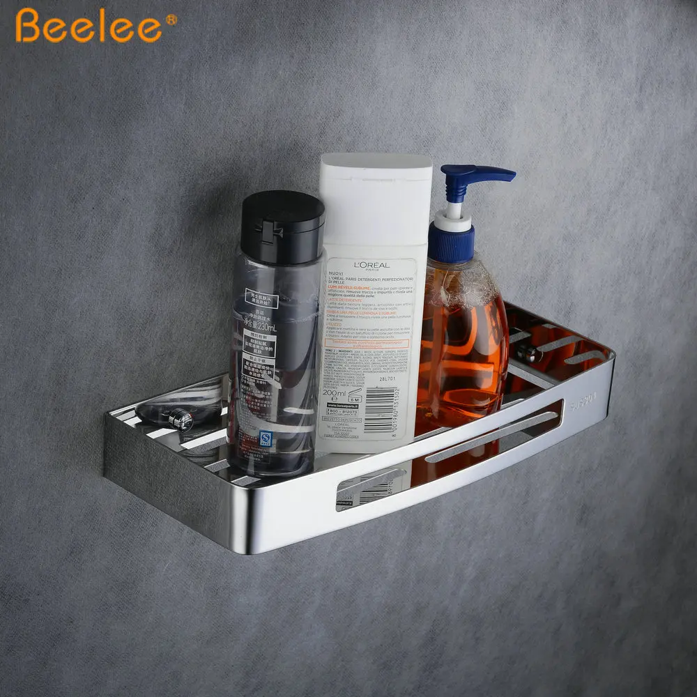 
Beelee BA9287C Metal Stainless Steel 304 Wall Mounted Bath Shower Rack Bathroom Shelves 