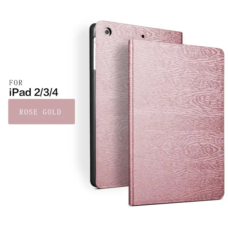 Shockproof tree texture Pu leather magnetic tablet cover for ipad 234cases for ipad 4th generation case