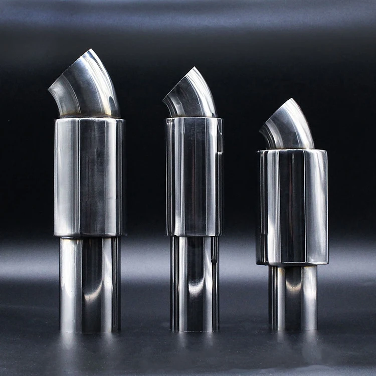 Sound modification drum car muffler exhaust pipe tail throat modified silencer 51mm/63mm caliber