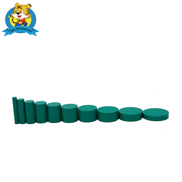 Wooden educational toy Montessori Materials AMI standard Knobless Cylinders (Set of 4)