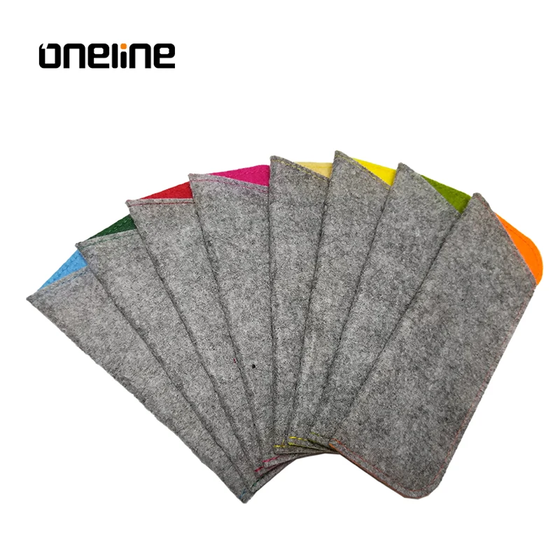 No MOQ Low Price  Optical Felt Pouch Reading Glasses Bag