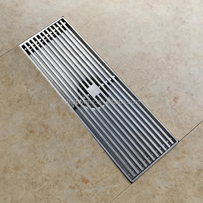 
Residential and Commercial 304 Stainless Steel Linear Floor Drains Anti-Blocking Long Bar Shape Shower Waste for Hotel Project 
