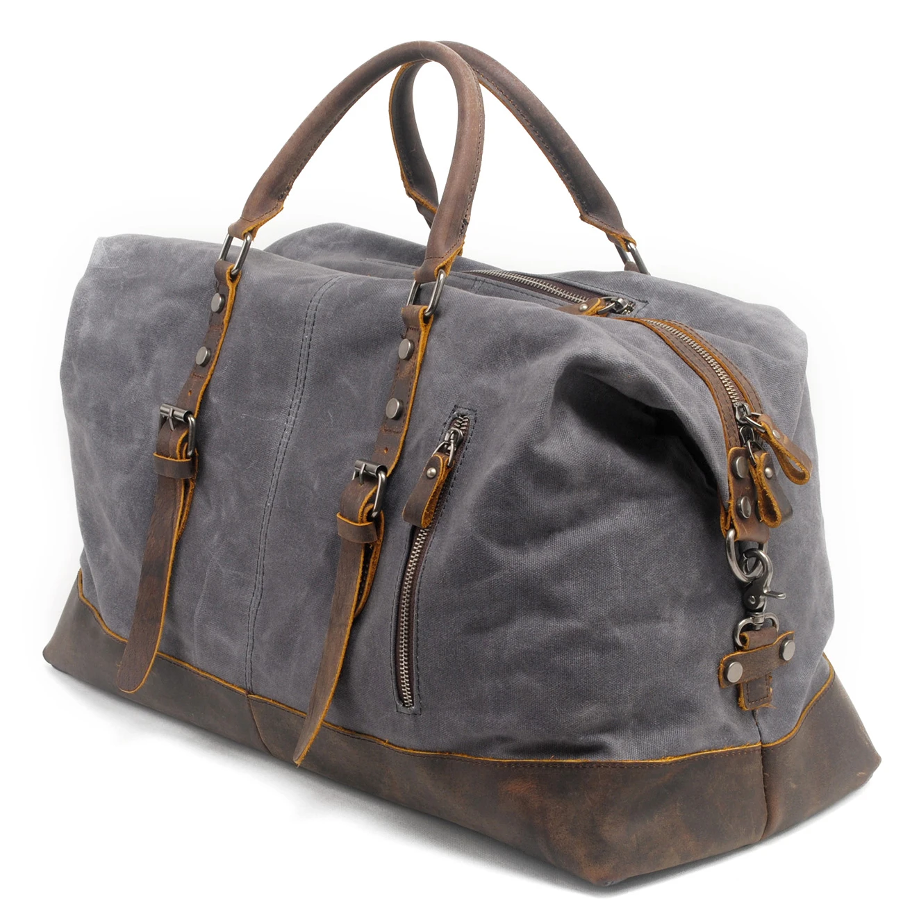 T 831-2K XL Wholesale Vintage Waterproof Duffel Weekender Bag Waxed Canvas Bag