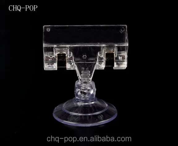 
Plastic Price Tag Holder Suction Cup POS Clip 