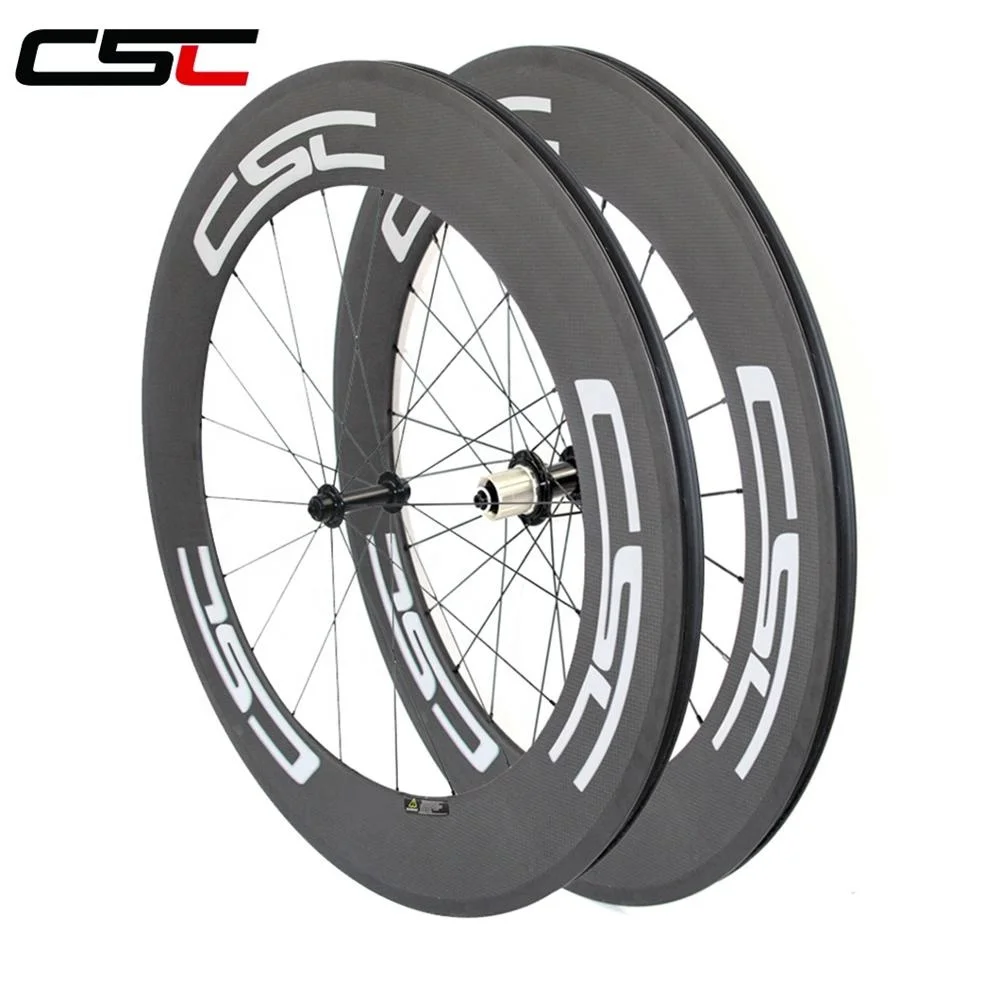 CSC Carbon Road Wheels 24mm 38mm 50mm 60mm 88mm Depth Profile Tubular Or Clincher Cycling bicycle racing wheels with R13 Hub