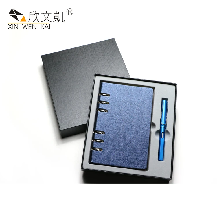 
2020 new Office Stationery Gift Luxury Business a5 Notebook Pen Set With Box 