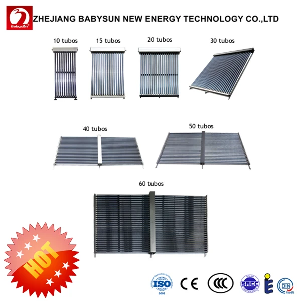 BABYSUN SOLAR 500L non-pressure evacuated tube solar collector for projects