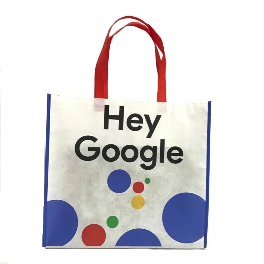 Sublimation Pp Laminated String Stitched Non-woven Standard Size Spunbond Fabric Tnt Non Woven Bag