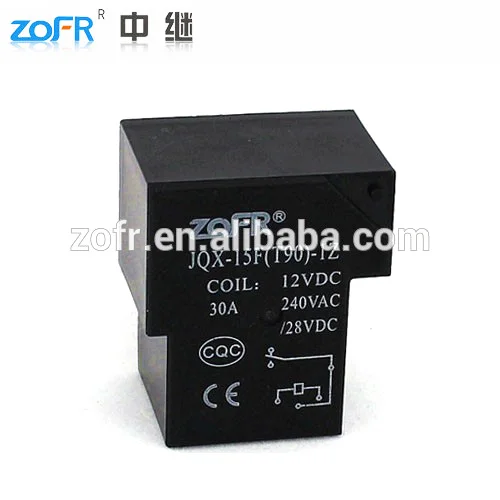 
JQX-15F miniature power relay 12v 6pin relay, SPDT 30a relay, T90 relay 